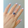 Sparkle & Shine! Vintage London Blue Topaz Ring Set in 14K Rose Gold – Perfect for Engagements, Anniversaries, & Birthdays