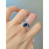 Sparkle & Shine! Vintage London Blue Topaz Ring Set in 14K Rose Gold – Perfect for Engagements, Anniversaries, & Birthdays